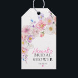 Eloise Pink Floral Bridal Shower Gift Tags<br><div class="desc">These favor tags feature a hot pink spring floral design. The text is fully editable. For more advanced customization of this design,  simply select the "Customize It" button above.</div>