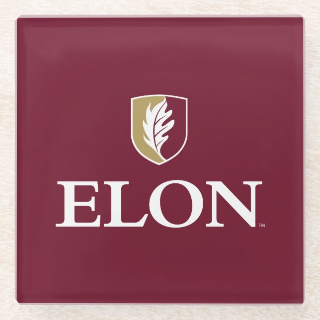 Elon Glass Coaster (Front)
