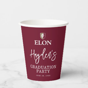Elon Graduate 20XX Paper Cups
