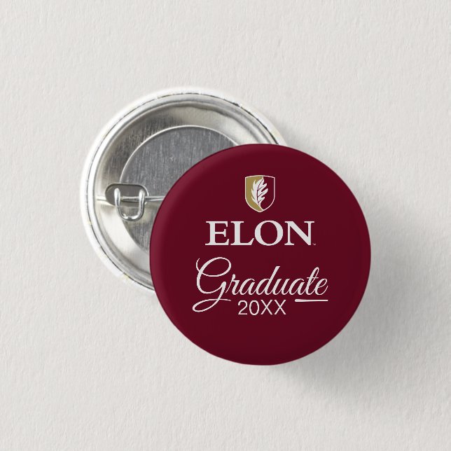 Elon | Graduation Button (Front & Back)