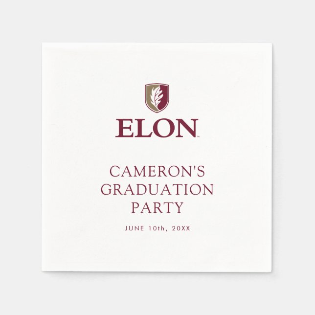 Elon Graduation Napkins (Front)
