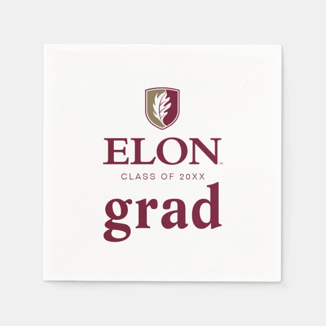 Elon Graduation Napkins (Front)