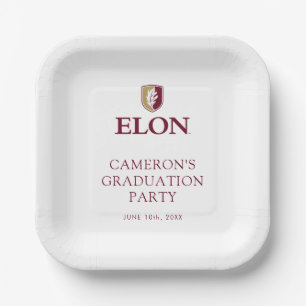 Elon Graduation Paper Plates