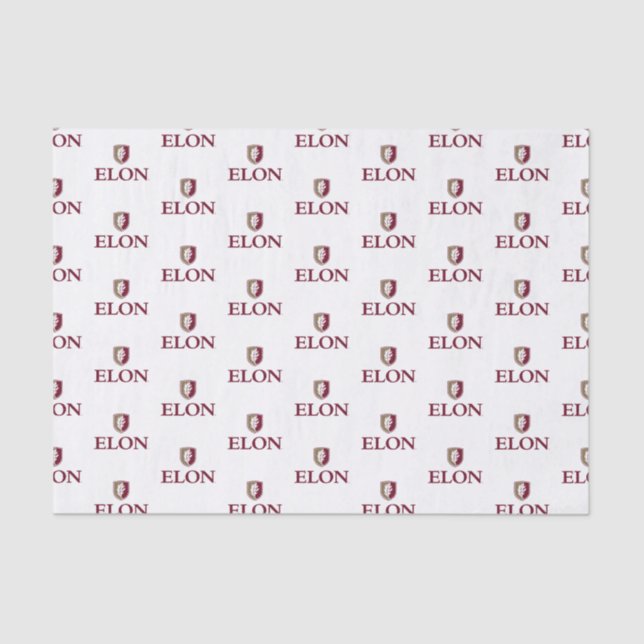 Elon Graduation Tissue Paper (Front)