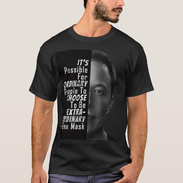Elon Mask Motivational QuotesT-Shirt T-Shirt (Front)