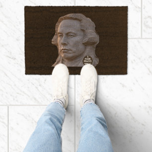 Elon Mount Rushmore Trump Musk unisex Fiber Doormat