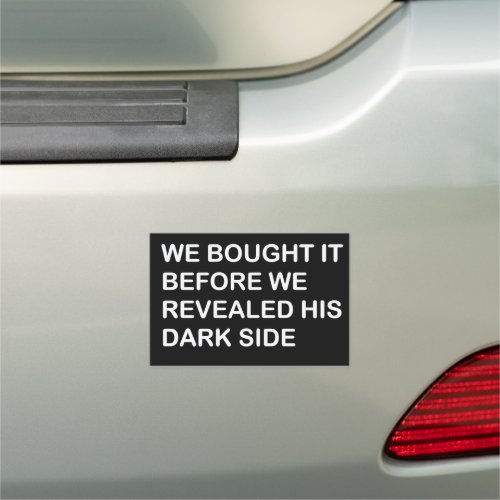 Elon Musk Disappointed Tesla Owners Sticker Car Magnet