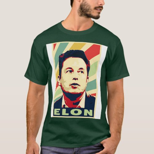Elon Musk Hero Vintage Colors T_Shirt