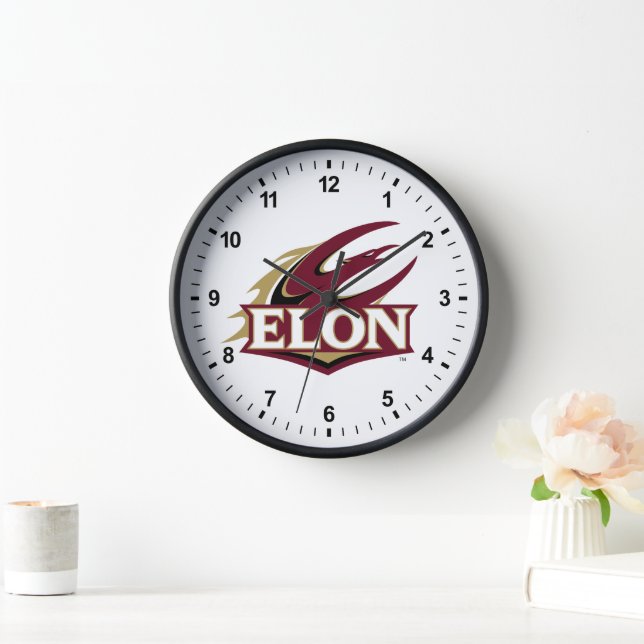 Elon Phoenix Logo Clock (Home)