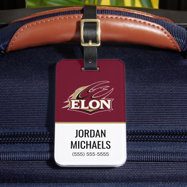 Elon Phoenix Logo Luggage Tag (Front Insitu 2)