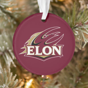 Elon Phoenix Logo Ornament