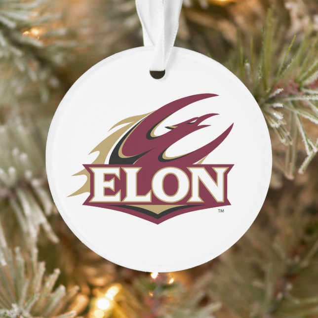 Elon Phoenix Logo Ornament (Tree)