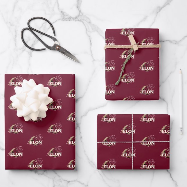 Elon Phoenix Logo Wrapping Paper Sheets (Front)