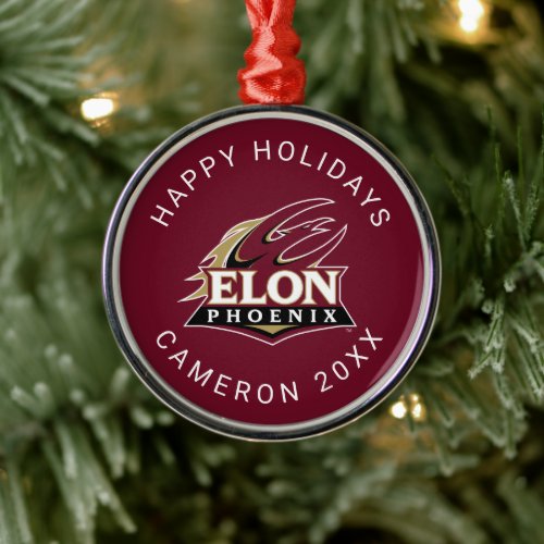 Elon Phoenix Metal Ornament