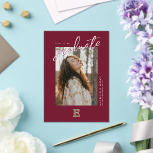 Elon University E   Class of 2OXX Acrylic Invitations