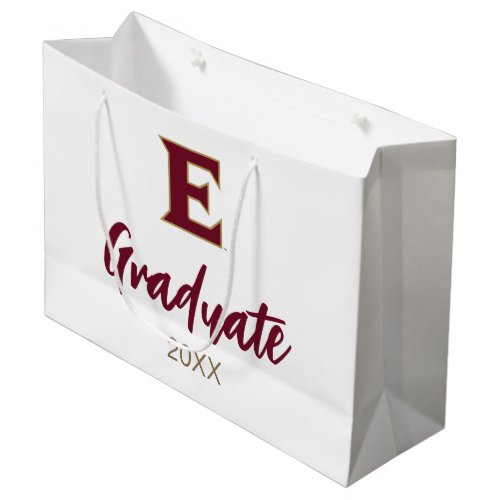 Elon University E  Graduate 20XX Large Gift Bag