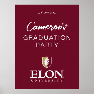 Elon University E Graduation Poster