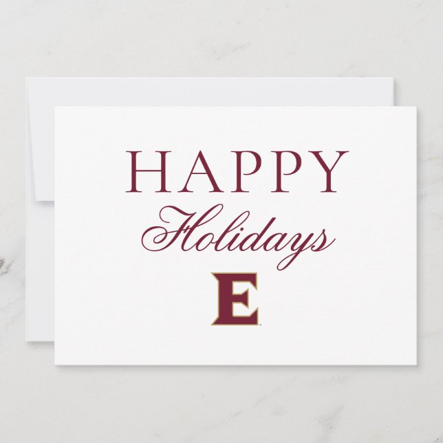 Elon University E Holiday Card (Front)