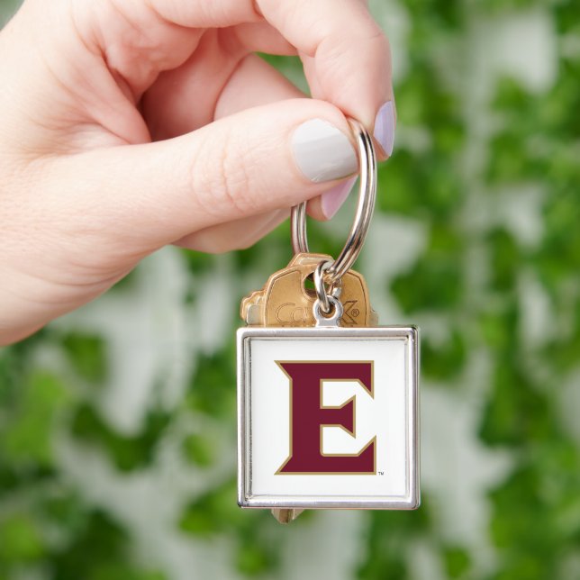 Elon University E Keychain (Hand)