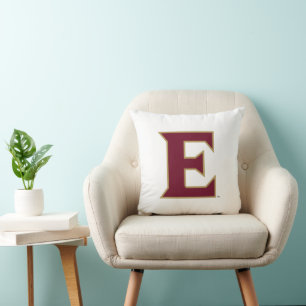 Elon University E Throw Pillow