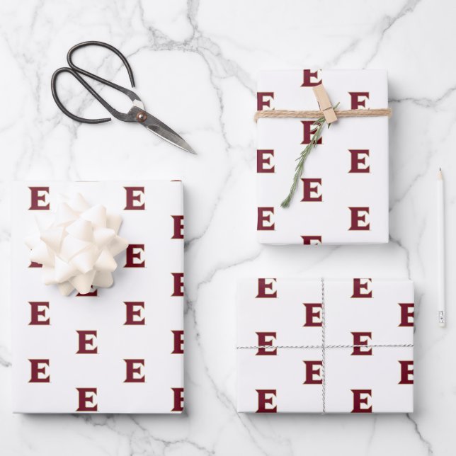 Elon University E Wrapping Paper Sheets (Front)