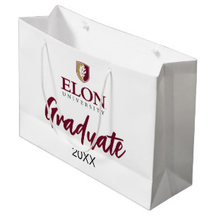 Elon University Graduate 20XX Large Gift Bag