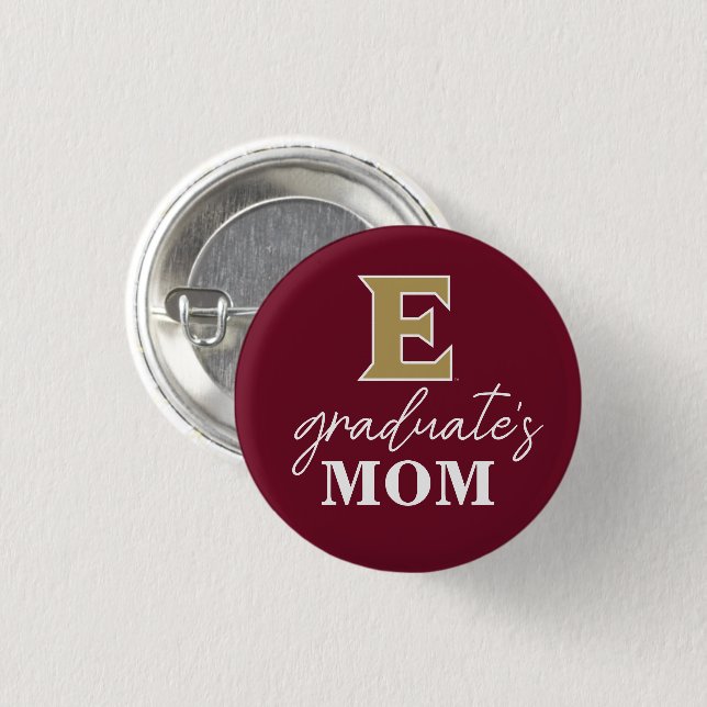 Elon University | Graduate's Mom Button (Front & Back)