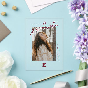 Elon University Graduation Acrylic Invitations