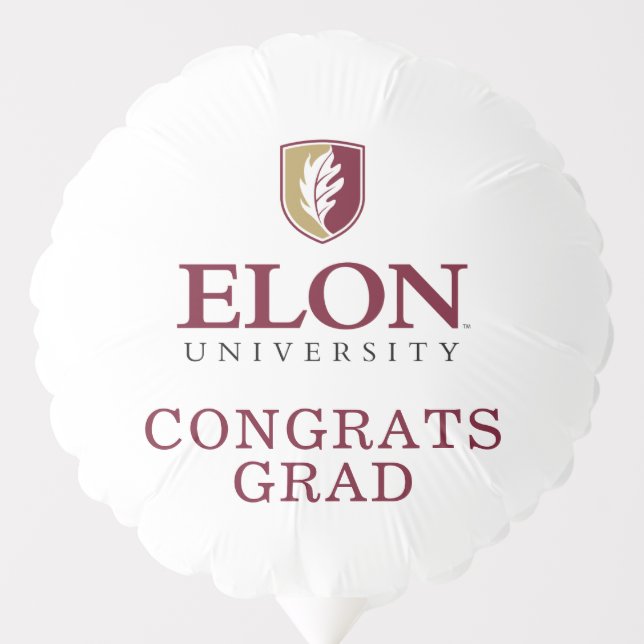 Elon University Graduation Balloon (Front)