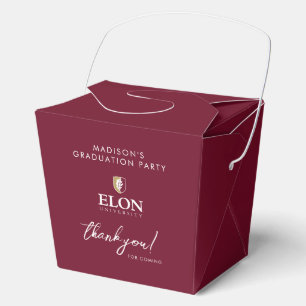 Elon University Graduation Favor Boxes