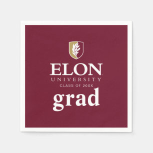 Elon University Graduation Napkins