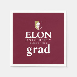 Elon University Graduation Napkins