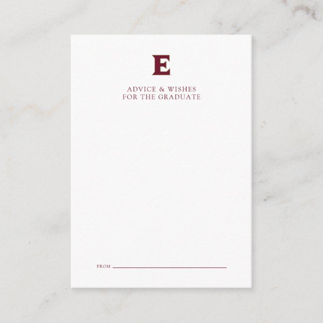 Elon University Graduation Note Card (Front)