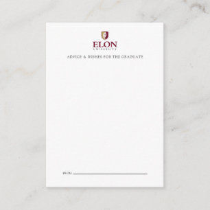 Elon University Graduation Note Card