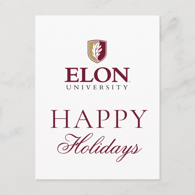 Elon University Holiday Postcard (Front)