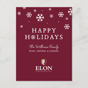 Elon University Holiday Postcard
