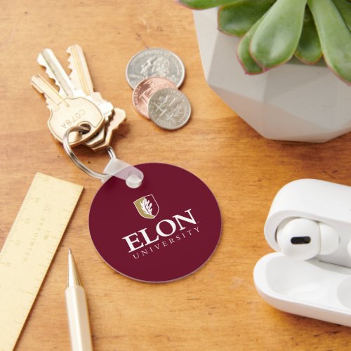 Elon University Keychain