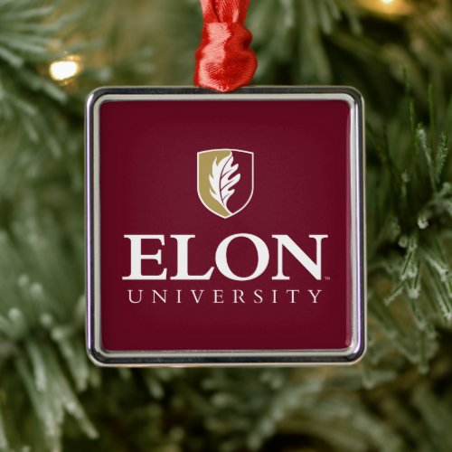 Elon University Metal Ornament