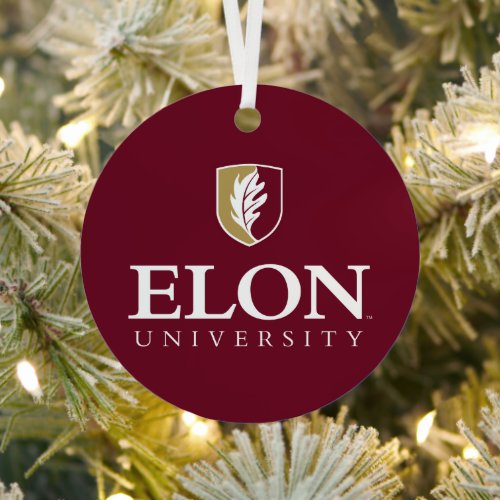 Elon University Metal Ornament