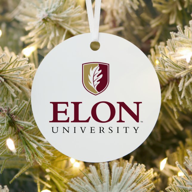 Elon University Metal Ornament (Insitu)