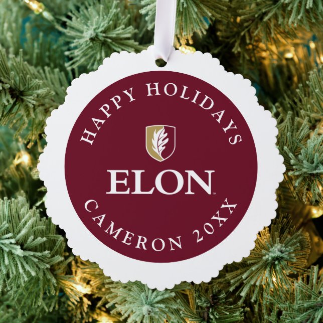 Elon University Ornament Card (Insitu (Tree))