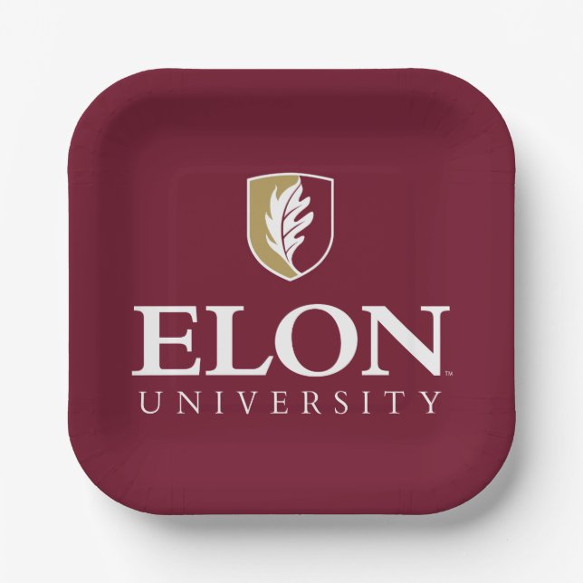 Elon University Paper Plates (Front)