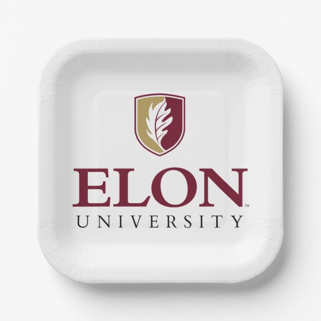 Elon University Paper Plates (Front)