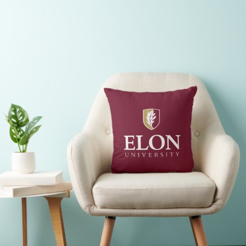 Elon University Throw Pillow