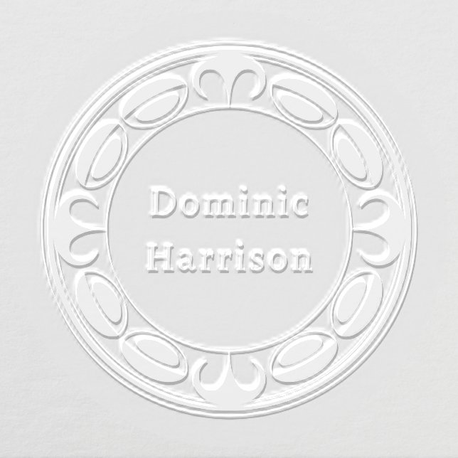 Elongated Petal Circle Embosser (Design)