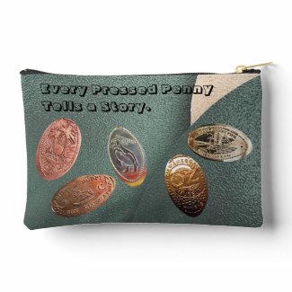 Elongated Souvenir Coin/Pressed Penny Collector Accessory Pouch