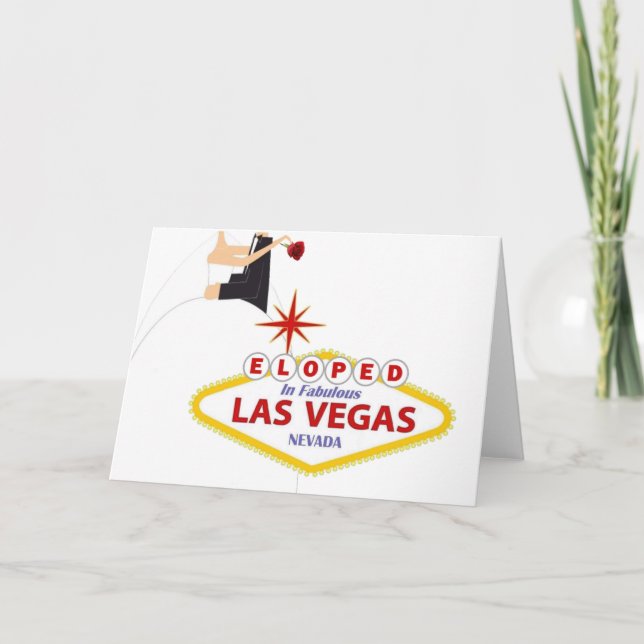 ELOPED IN FABULOUS LAS VEGAS Card (Front)