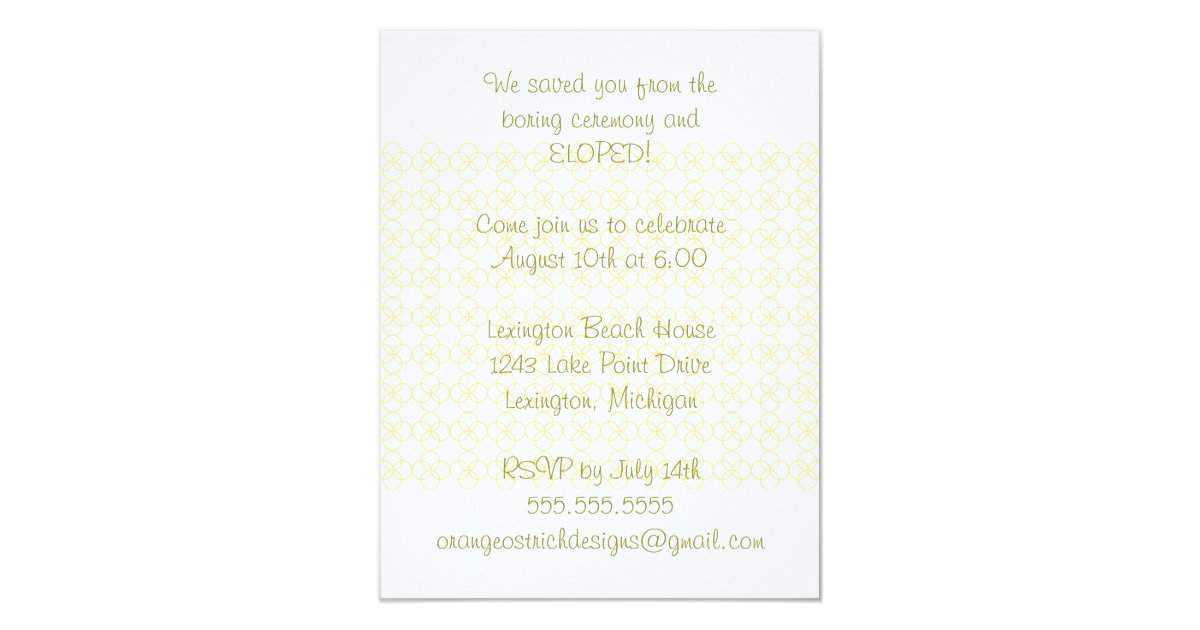 Elopement Announcement And Celebration Invitation 4