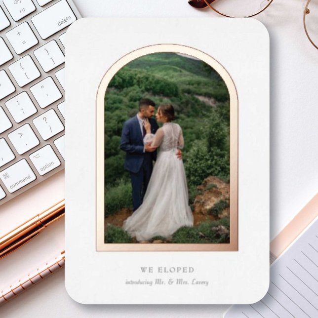 Elopement Announcement Real Foil Arch (Creator Uploaded)