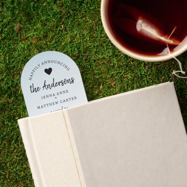 Elopement Announcement Save the Date Photo Bookmarks (Closed Book)